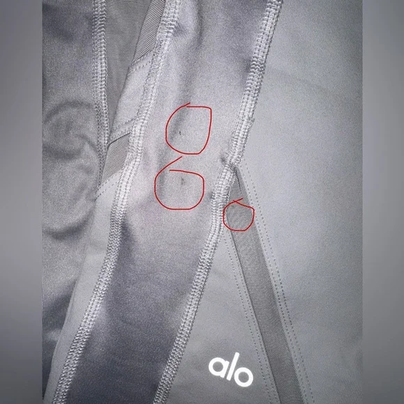 ALO Yoga Light Gray Leggings - Picture 5 of 5